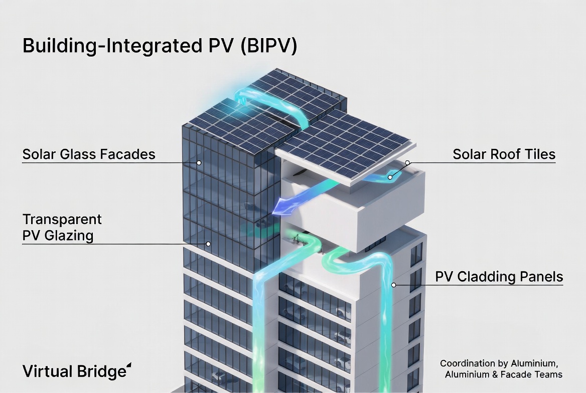 Building-integrated photovoltaic BIPV system