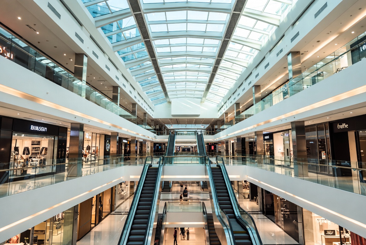 Shopping mall retail fit-out and security systems