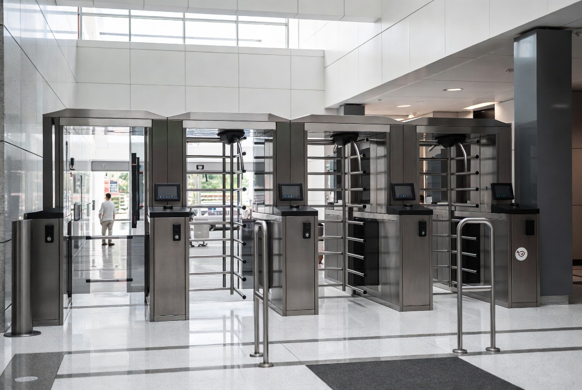 Frontier Pitts pedestrian security turnstile and access gate